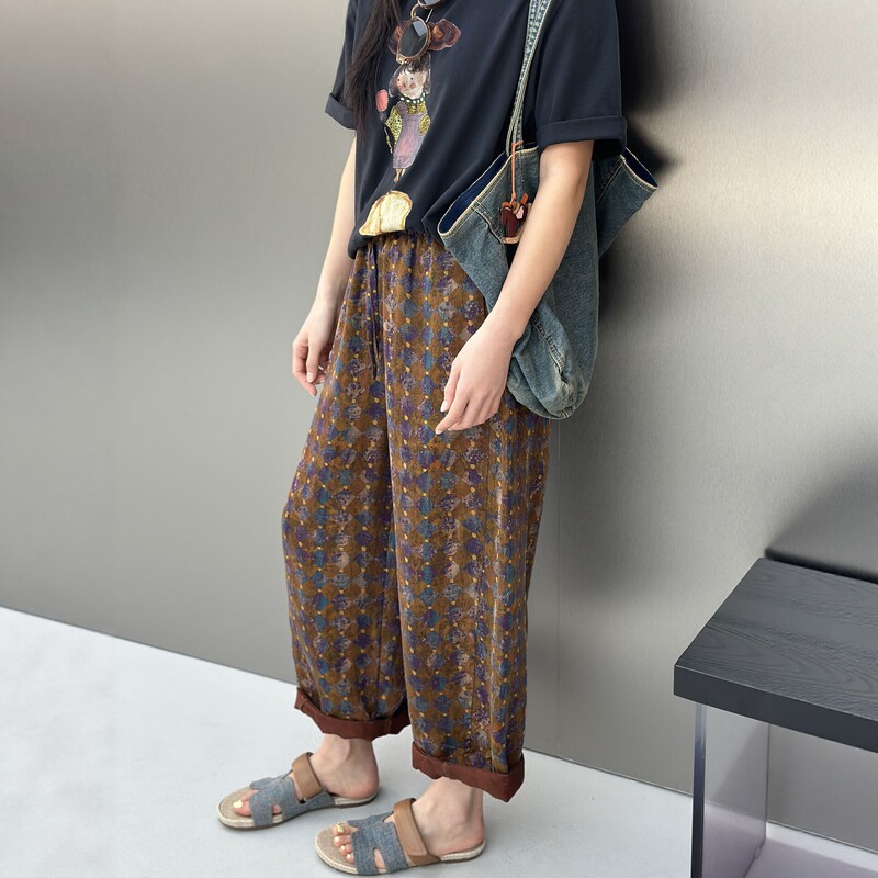 Bodhlcat Three-Piece Paper Fabric "25Mm Mulberry Silk Fragrant Cloud Yarn" 2026 Summer Drawstring Casual Pants Bodhlcat Three-Piece Paper Fabric "25Mm Mulberry Silk Fragrant Cloud Yarn" 2026 Summer Drawstring Casual Pants