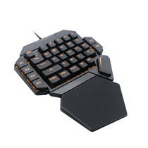 Handle brother with your eyes throne Q1 one-handed keyboard Green shaft mechanical RGB Luminous Gaming Keyboard
