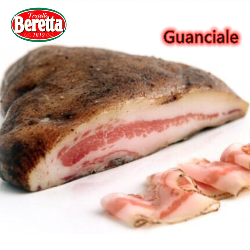 Beretta Italian air-dried noodles green meat pig face meat guanciale Western raw materials whole piece