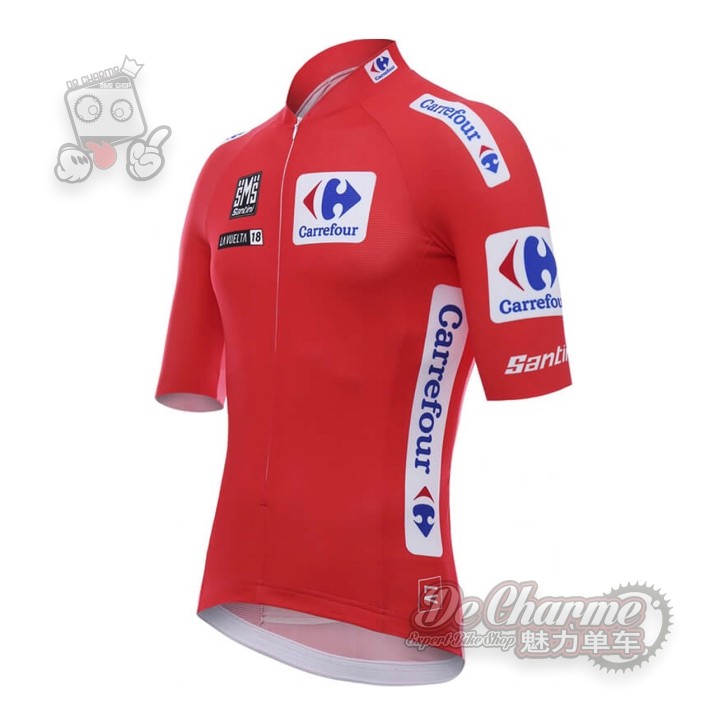 Line goods Italy Santini La Vuelta Ring West red shirt with low wind resistance riding dress