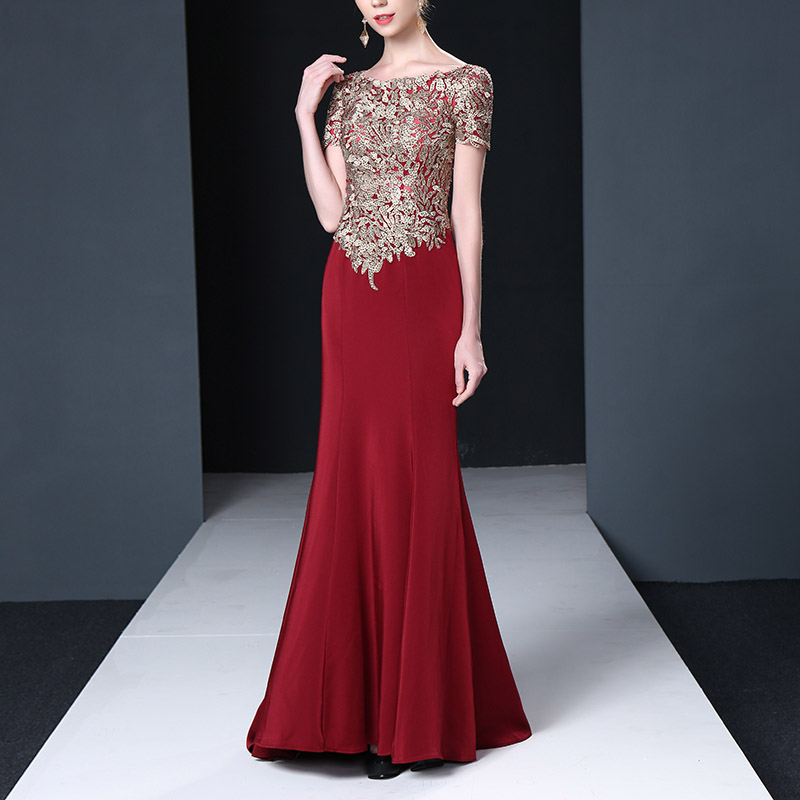 Elite wedding dress for mother, evening dress, advanced skirt, high-end Elite wedding dress for mother, evening dress, advanced skirt, high-end