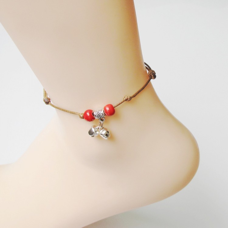 Sinh viên Sen Sở Làm đẹp Vòng chân Thời trang Nhật Bản và Hàn Quốc Handmade Đồ trang sức bằng gốm gốc Đặc biệt Bán buôn - Vòng chân cửa hàng phụ kiện