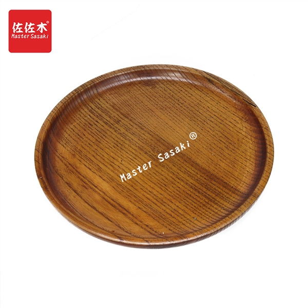 Táo tàu gỗ rắn gỗ tròn đĩa gỗ tấm trà tấm cốc đĩa ăn nhẹ tấm sushi tấm bánh ngọt xương tấm - Tấm khay ấm chén bằng gỗ