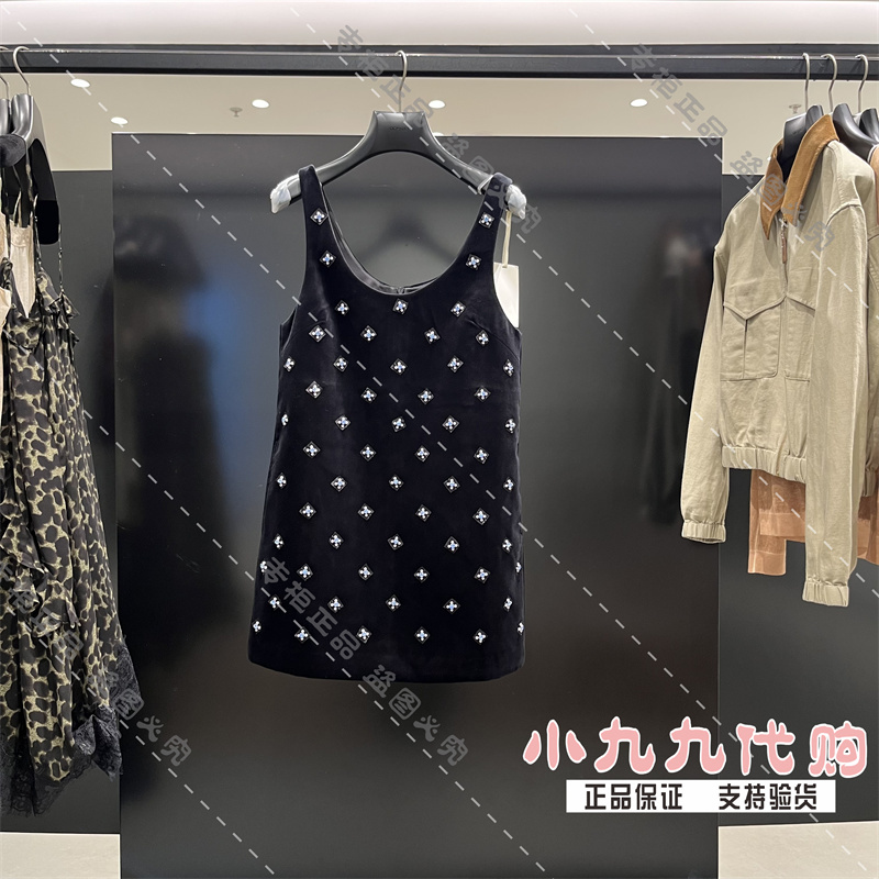 Oushili 1My0080410 Genuine Product from the Store, 2026 Autumn New Model, Original Popular Polka Dot Dress 1990