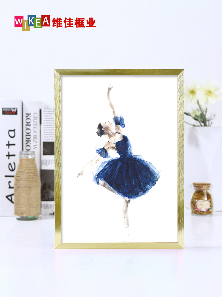 Aluminum alloy photo frame wall hanging 24 inch 28 gold frame framed 30 32 36 poster elevator advertising display frame A2