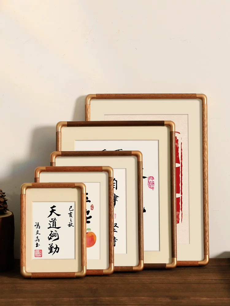Деревянная фоторамка из натурального дерева, 6 дюймов, стиль высокого качества, индивидуальная изготовка