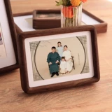 Ретро фоторамка, деревянный фотоальбом из натурального дерева, настольная фотография, 6 дюймовая