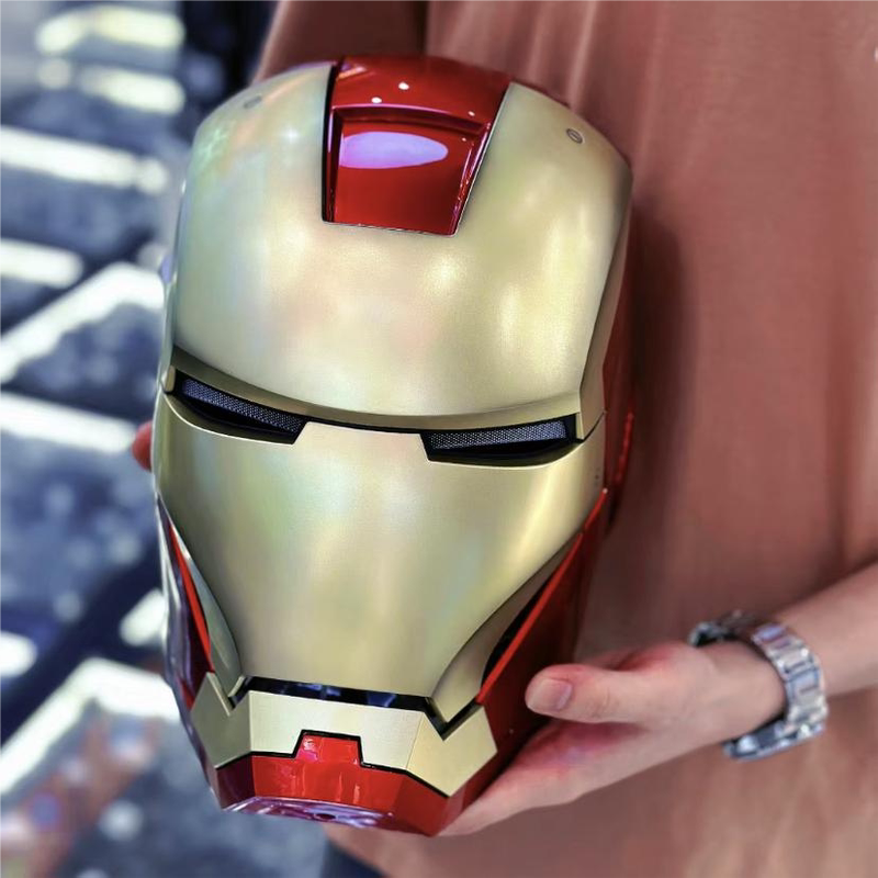 Authentic Licensed Wearable Iron Man Helmet Mk7 Voice-Controlled Electric Opening and Closing Mask Helmet Bluetooth Speaker Authentic Licensed Wearable Iron Man Helmet Mk7 Voice-Controlled Electric Opening and Closing Mask Helmet Bluetooth Speaker