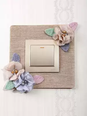 Switch stickers wall stickers home creative socket protection set non-stick decoration living room switch set European simple modern