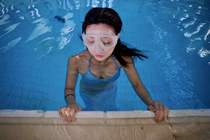 Refusal Mirror Face Free Diving Mirror Macaron Big Gods soft silica gel wet foldable breathing tube