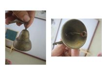 Bao Lao Republic of China trumpet official hat-shaped hand-cranked copper bell old bell shepherd dog pendant with loud sound