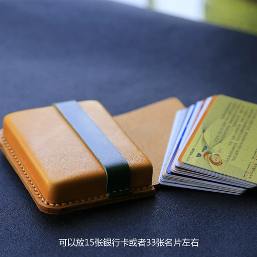 Оригинальный кожаный картхолдер для визитных карточек, воловья кожа, из натуральной кожи
