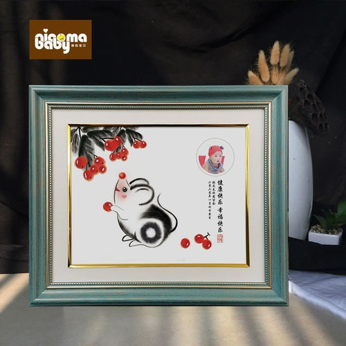 Памятная шерстяная картина для младенца, «сделай сам», подарок на день рождения