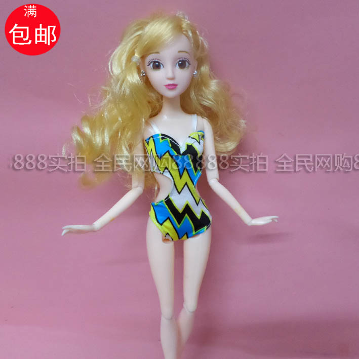 Đường cong màu sắc một bộ đồ bơi gợi cảm Barbie búp bê Barbie chơi nhà cô gái đồ chơi 30CM mặc quần áo shop đồ chơi trẻ em