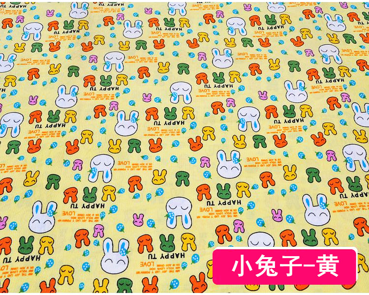 Quần áo trẻ em vải cotton vải nhung kẻng phim hoạt hình vải nhung tự làm vải thủ công vải đặc biệt cung cấp vải bố thô