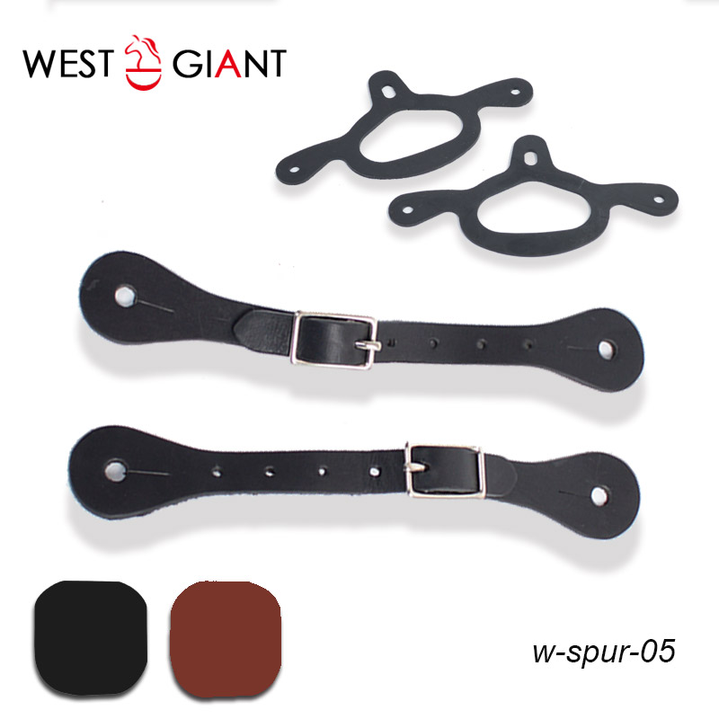 Western Giant Western-style cowhide spurs with spurs rubber sleeve women's children Western denim spurs belt Western giants