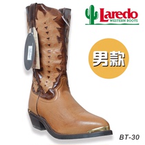 American imports Laredo Western Cowboy Boots Man American Style Mid-Cylinder Boots Riding Horse Boots