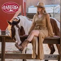 American Laredo western cowboy boots American mid-calf boots riding horse boots