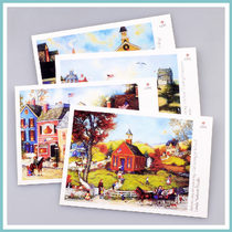 4 Postcards (Collection Classics-Foreign Art Gallery) American Country Paintings-Season 1