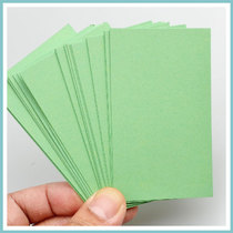 Light Green Mini index cards Index cards 20 sheets of transparent plastic bags Packaging blank word cards