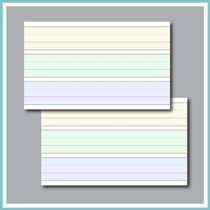 High-grade Dutch white card double-sided printing light color record card 240 lines English pinyin card 80 pieces boxed