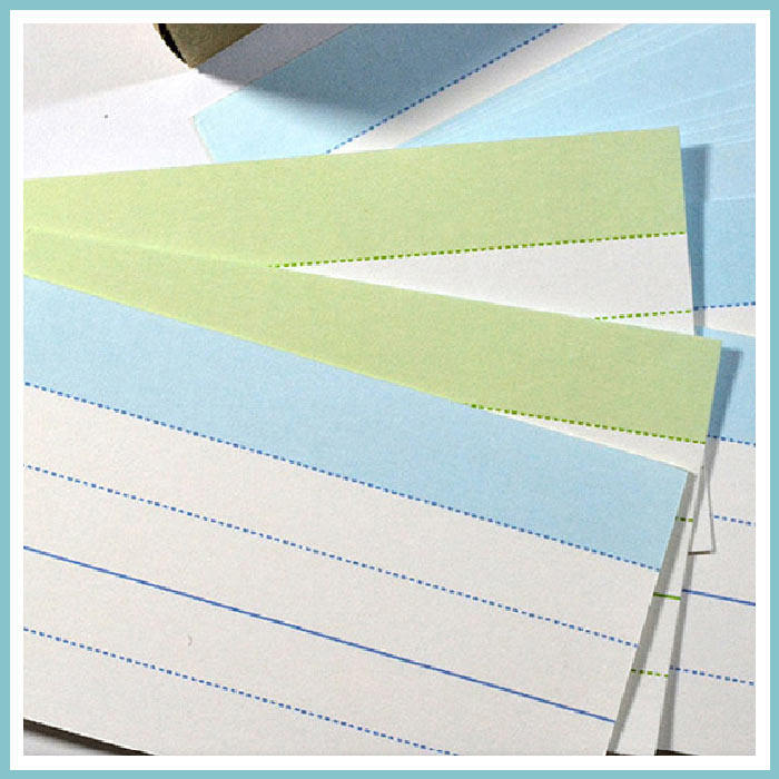 Boxed white card single word card (80 sheets) Double-sided printed third-tier 4-g 2-g English pinyin single word card