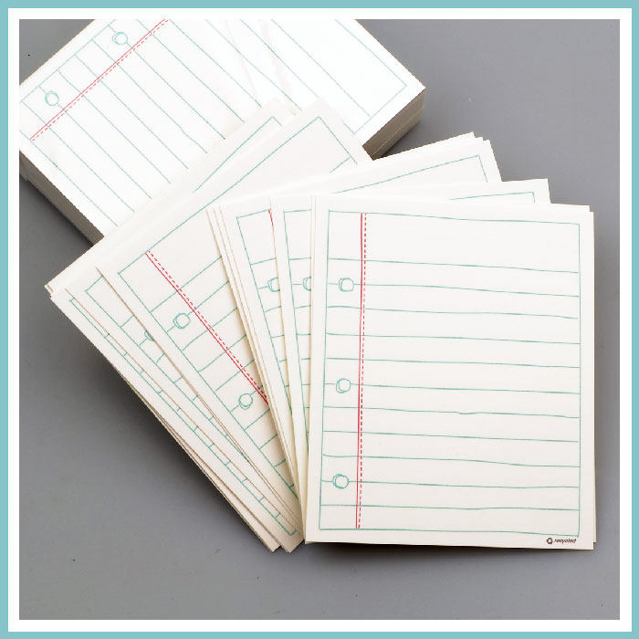 80 high-grade Dutch white cards Continental style hand-drawn index cards reading cards digest cards