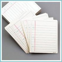 80 high-grade Dutch white cards Continental style hand-drawn index cards reading cards digest cards