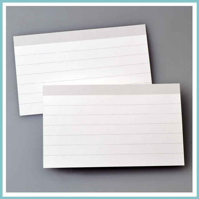 3 X 5 inches classic width 7 lines index cards classification abstract index card double-sided 50 sheets pack