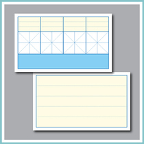 High-grade Dutch white card double-sided printing Tianzi Grid idiom Chinese character card (Pinyin card) 80 boxed sets