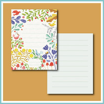 50 pieces of European hand-drawn decorative illustration portable pen note Fashion letter paper letterhead note message bar