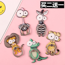 Cartoon animal 8x mobile phone ring bracket oppo creative paste ring buckle Huawei vivo bracelet buckle 6 bracket