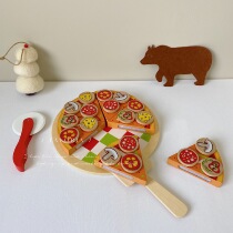 Favoria Korean ins Wood Simulation Pizza House Children's Toy Kitchen Chichele Kindergarten Gift