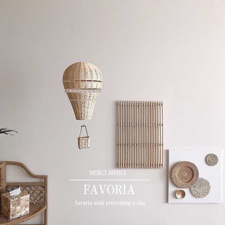 ins handmade vines woven hot air balloon decoration birthday arrangements children's house folk clothing shop window photography props