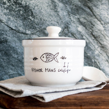 Shunxiang ceramic stew cup household stew bowl 4/4.5-inch stewed soup stewed eggs with lid new dreams