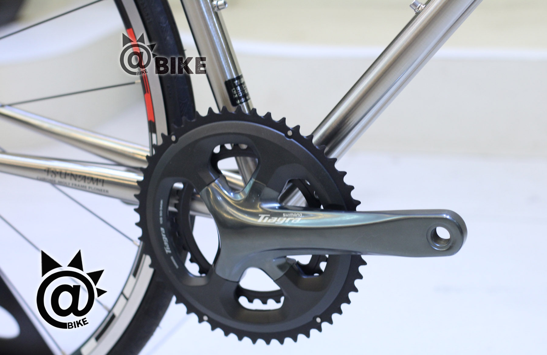 шоссейный велосипед @bike 正品行货 速那米海啸 tsunami 4135  公路整车钢架复古 Speed that meter