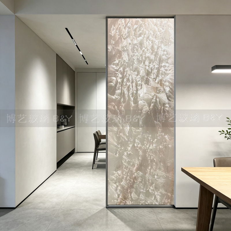 Entrance Art Glass, Light Luxury Modern Enamel Color Glass, Dining Room Partition, Living Room Screen, Minimalist Bathroom Dry Area Glass Entrance Art Glass, Light Luxury Modern Enamel Color Glass, Dining Room Partition, Living Room Screen, Minimalist Bathroom Dry Area Glass
