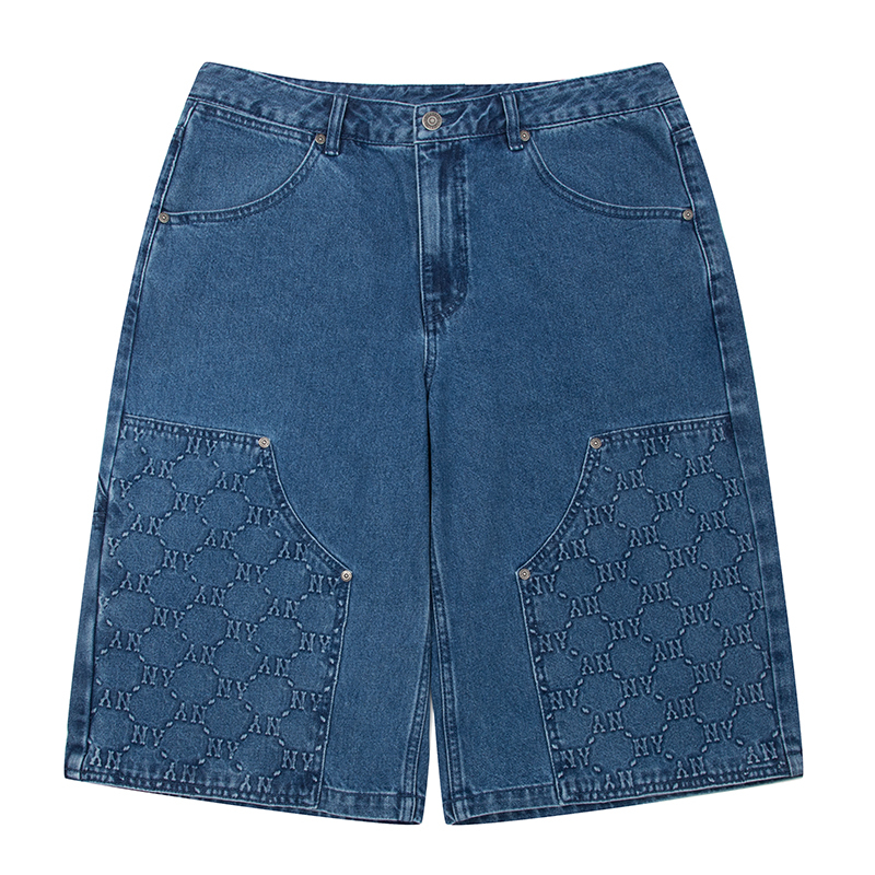 Mlb Men's and Women's Denim Shorts Casual Pants Sports Pants 3Ldpm0253