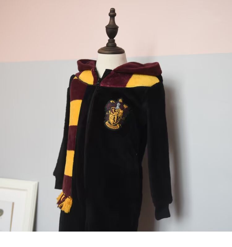 Harrys Magic One Piece * Bộ đồ ngủ One Piece của Coral Velvet với khăn quàng cổ và chiếc mũ ma thuật quần lót trẻ em