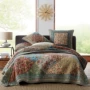 Sarah ~ bông Calico chắp vá thủ công quilt chắp vá lớn ba mảnh điều trải giường không quân Mỹ là - Trải giường bộ ga giường cute