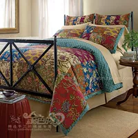 Mùa thu vần vải in chắp vá chăn chăn - Quilt Covers 	chăn phao giá rẻ