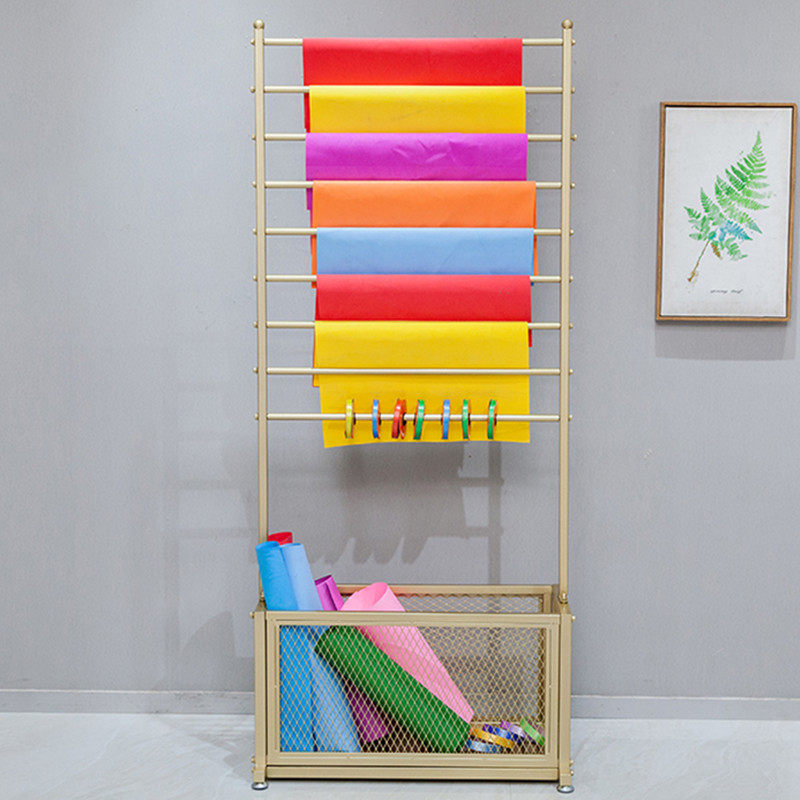 Florist Packaging Paper Frame with Ribbon Rack Rack Tape Hanging Paper Bathroom Towel Frame Fabric Display Frame