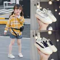 Childrens sports shoes 2021 spring new Korean casual shoes boys shoes small white shoes girls Board Shoes student shoes