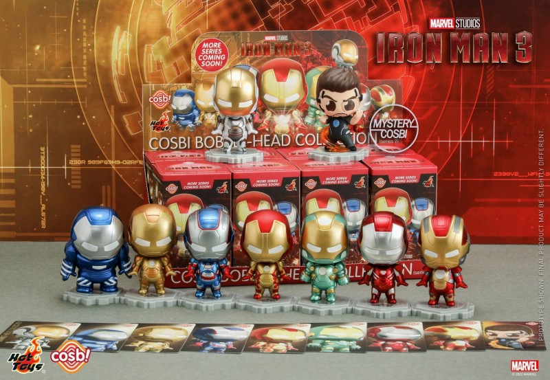 Hot Toys 鋼鐵俠3盲盒Cosbi系列人偶潮玩盲盒第二彈桌上收藏迷你