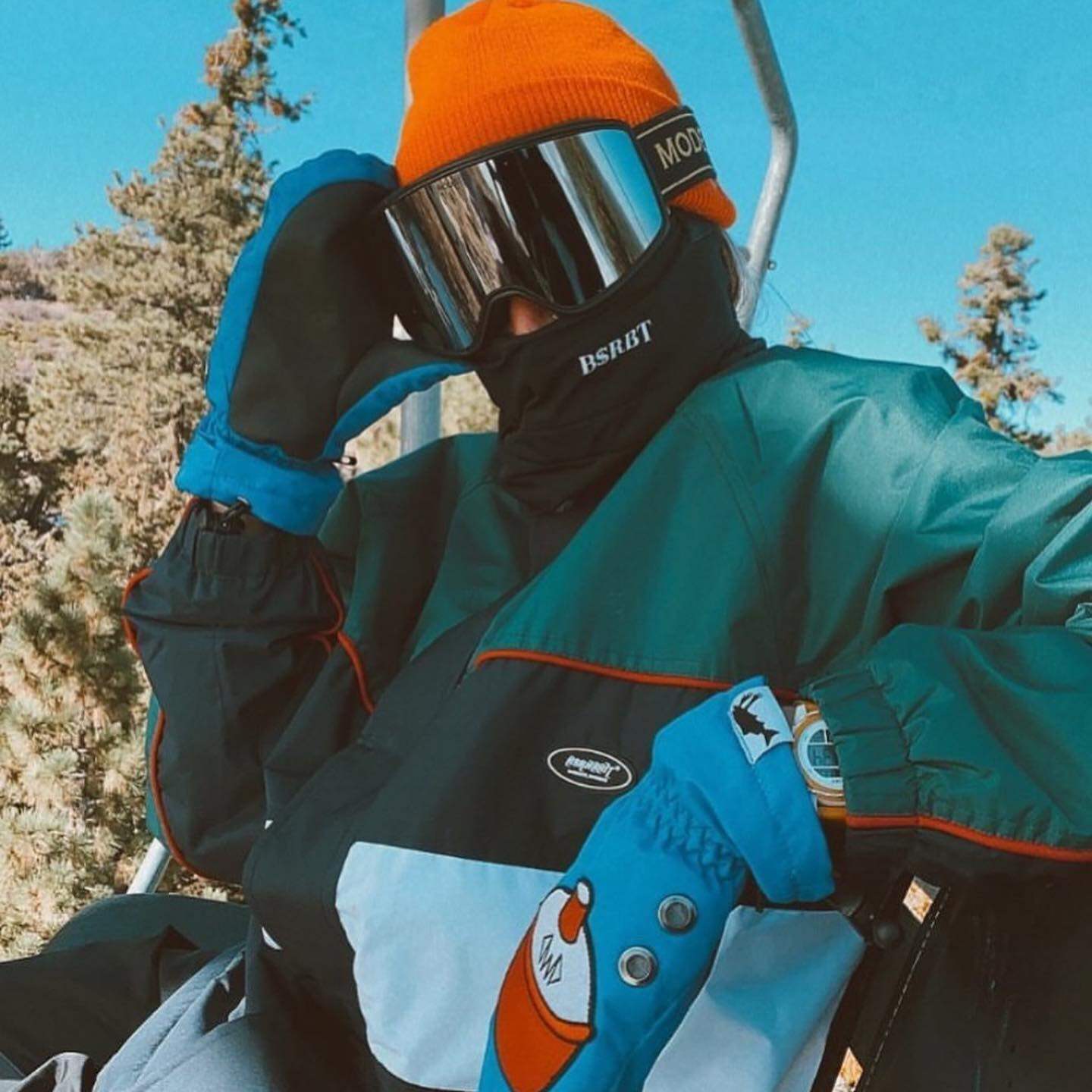 South Korea bsr ski suit bsrabbit veneer pullover zipper waterproof warm breathable outdoor ski pants rabbit