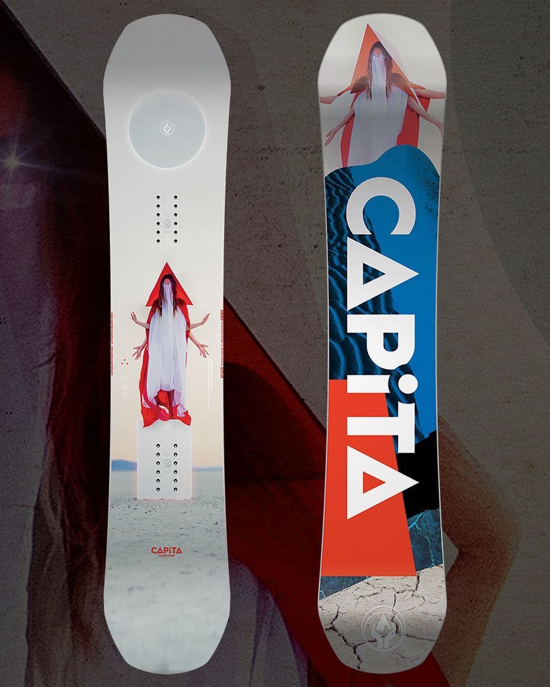 Capita Veneer Snowboard Doa Superdoa Versatile Park Flat Flowers Terrace Adults Widening Board