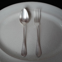 Vintage Middle-aged French Christofle Kunting Silver-plated dining fork Dining Spoon