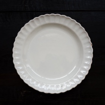 SOLD OUT Vintage Middle-aged French Antique White Glaze Disc