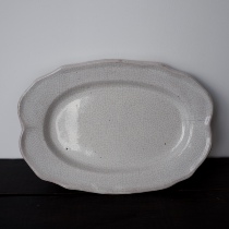 SOLD OUT Vintage Middle-aged French Cul Noir Oval Plate