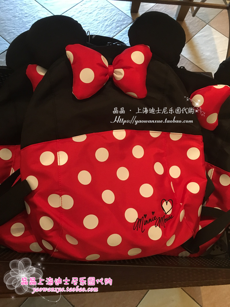 Thượng Hải Disneyland mua trong nước Mickey Minnie phong cách hoạt hình túi giản dị túi đeo vai trẻ em ba lô - Ba lô balo local brand